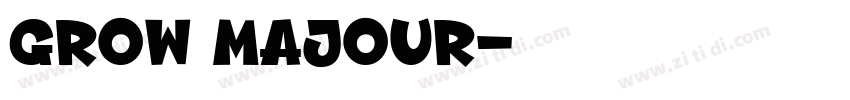 GROW MAJOUR字体转换